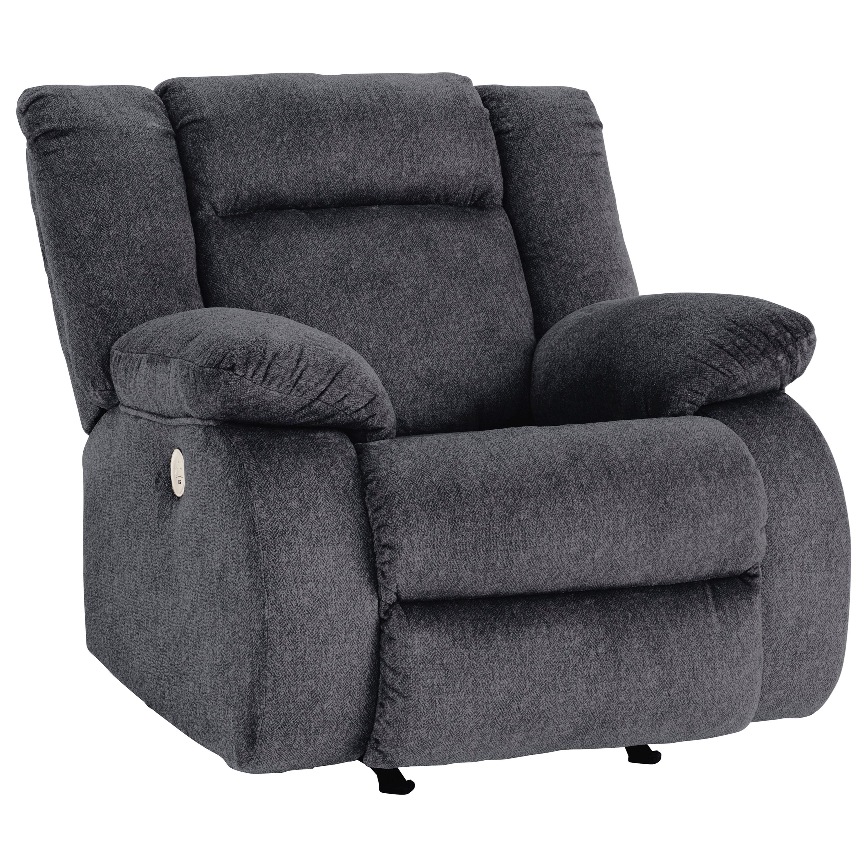 Rochester leather outlet power swivel recliner